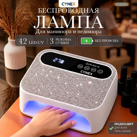 Лампа CYNEX SUN BM 18 LED-UV 168 Вт
