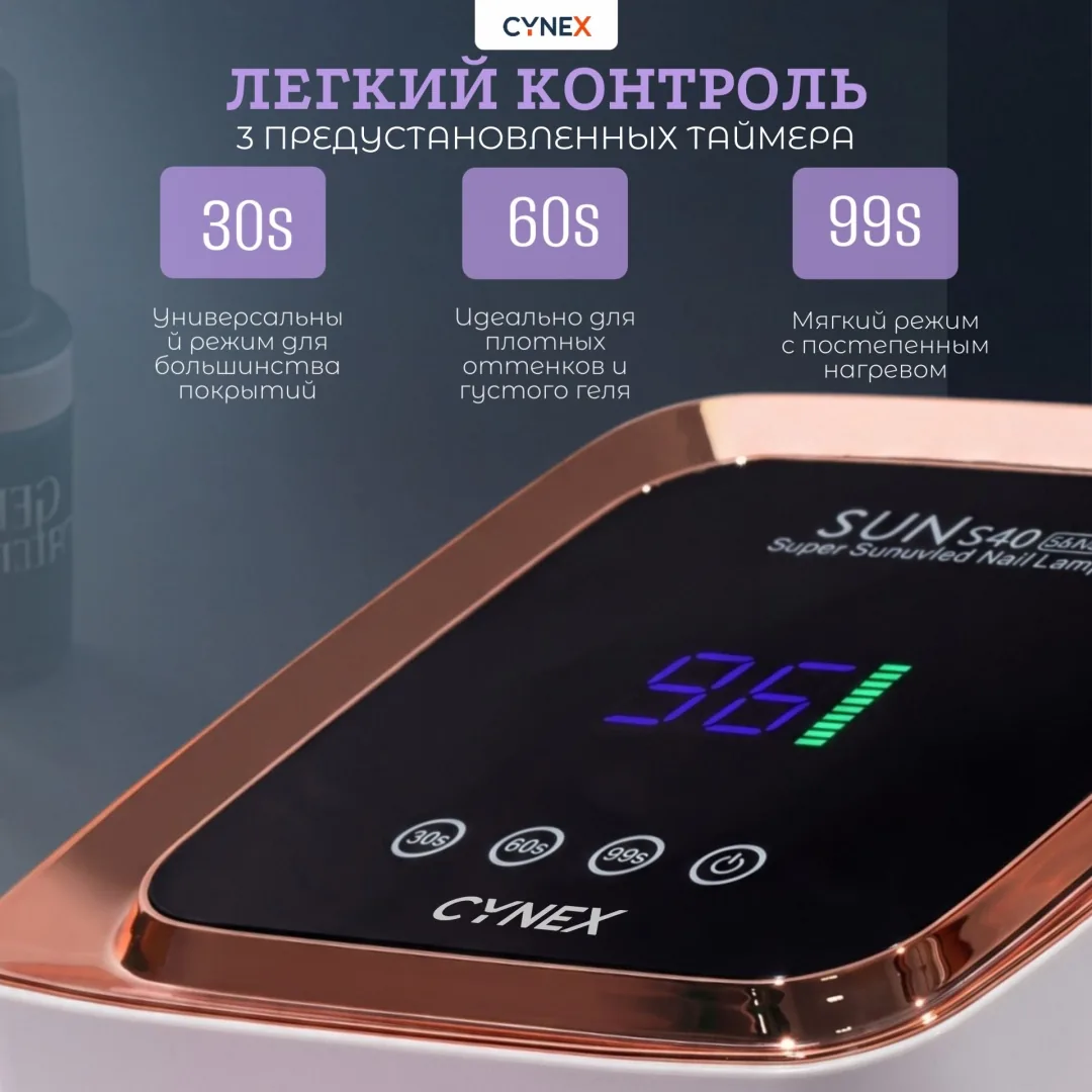 Лампа CYNEX SUN S40 max LED-UV 280 Вт — фото 2