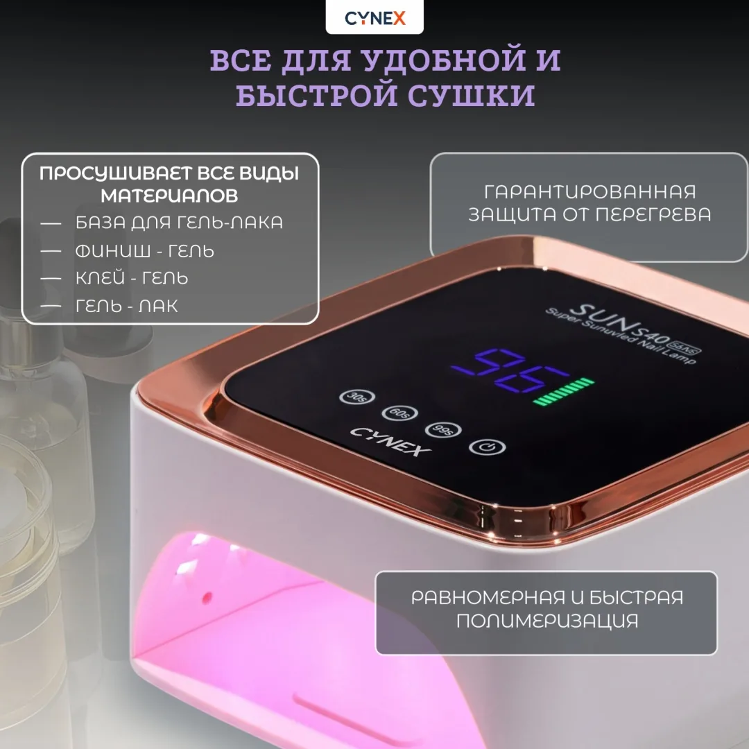 Лампа CYNEX SUN S40 max LED-UV 280 Вт — фото 3
