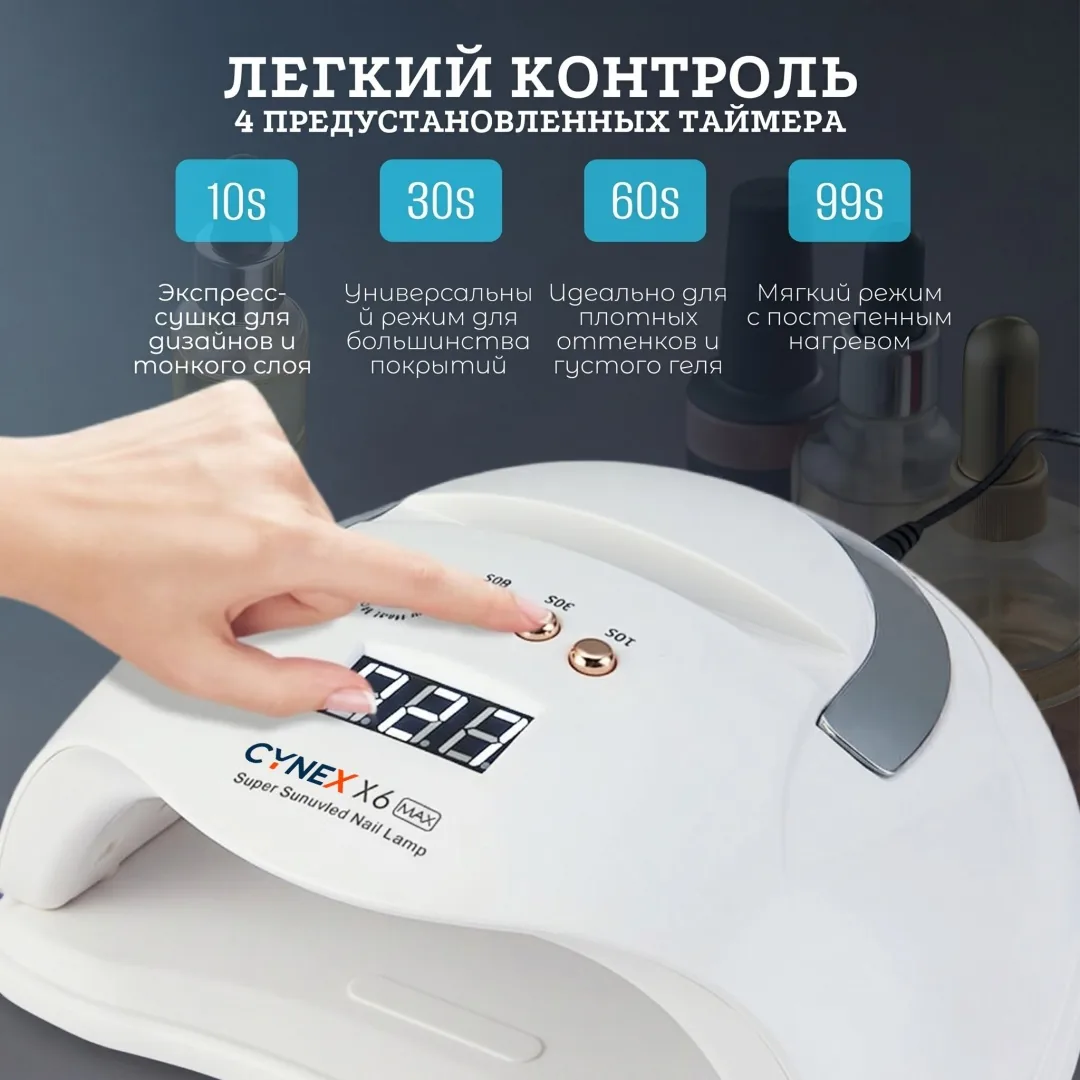 Лампа CYNEX CYNEX X6max LED-UV 280 Вт — фото 3